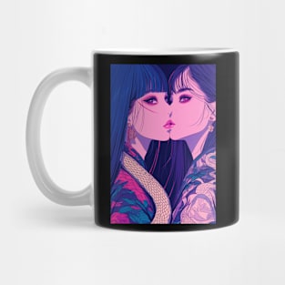 Geisha dragon in water 7206 Mug